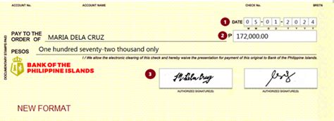 New Check Format Advisory .
